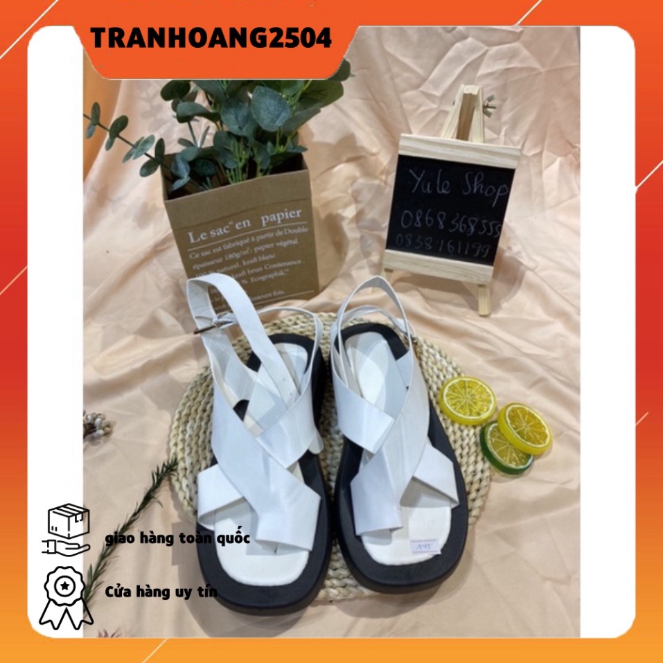 [ CÓ SẴN ] Sandal ulzzang quai chéo xỏ ngón hot 2021