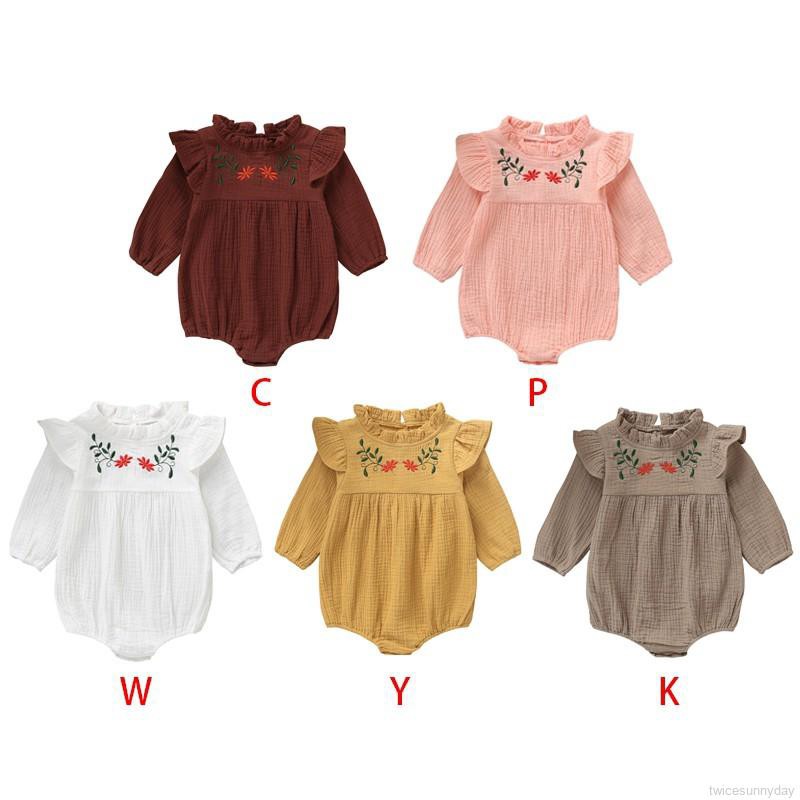 Áo liền quần in hoa tay loe thời trang xinh xắn cho bé gái