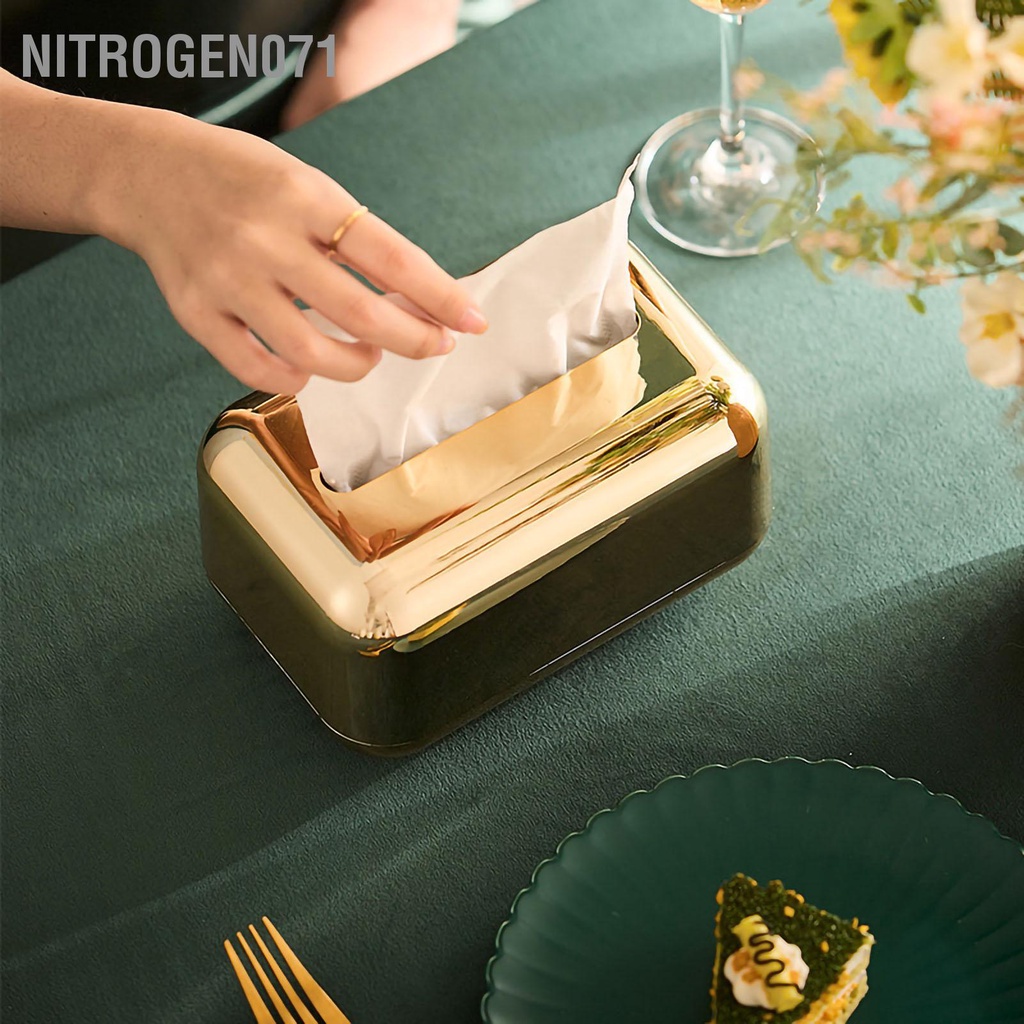 Hộp Đựng Khăn Giấy Từ Tính Mạ Điện Phong Cách Retro