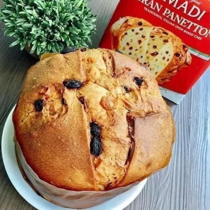 Bánh mì Gran Panettone Madi Italian Cake của Ý 1000g