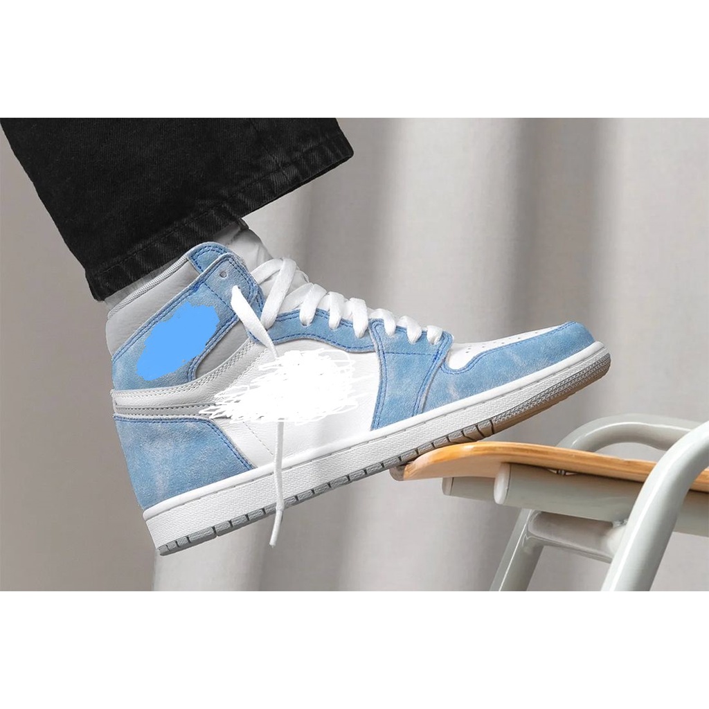 giày thể thao cao cổ màu xanh cao cấp hot trend 2021