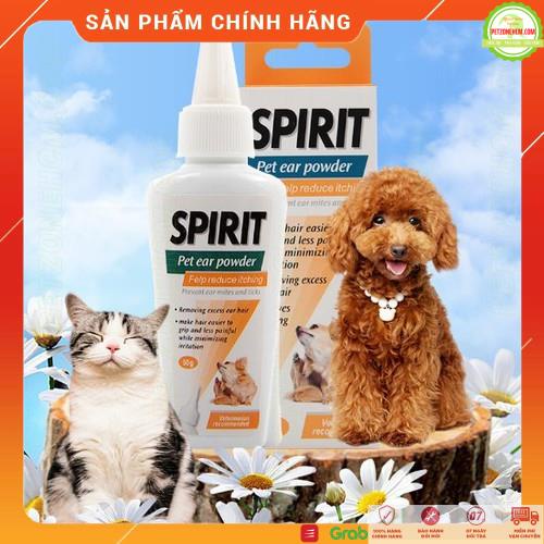 Bột nhổ lông tai cho chó mèo Spirit ️, Petis ️ FREESHIP ️ không đau, kích ứng da, mau khô, kháng khuẩn | PetZoneHCM