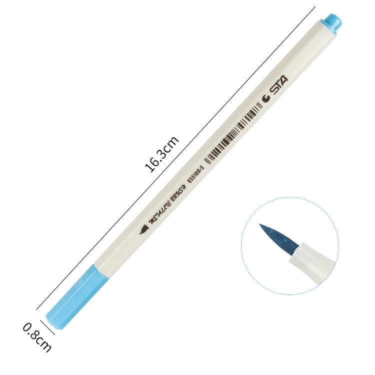 Bút Lông Kim Loại 10 Màu Sắc bút lông thư pháp bút viết thư pháp