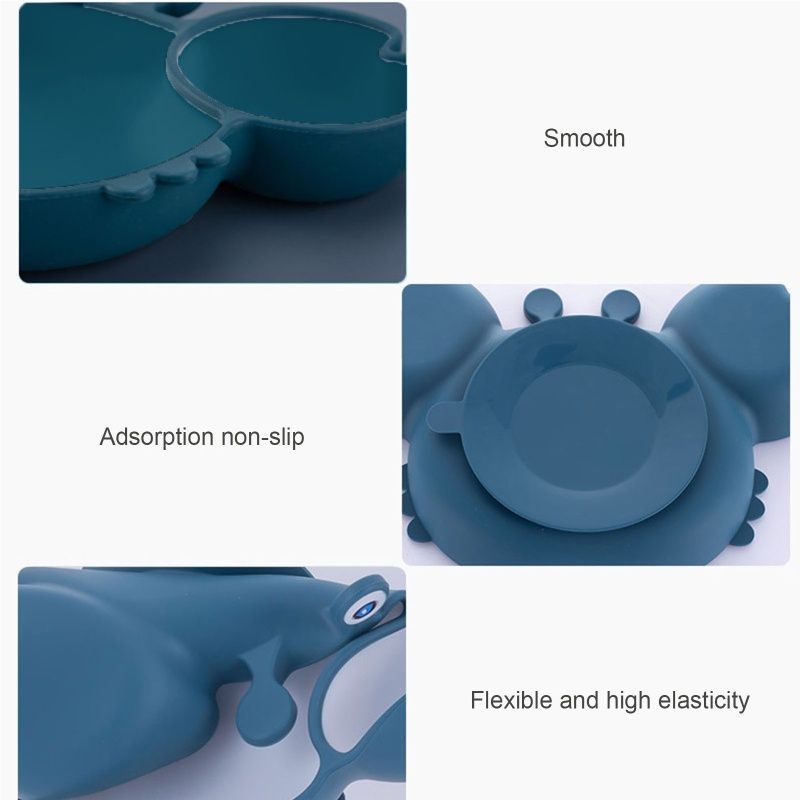 Khay silicon hình cua có đế hút chân không