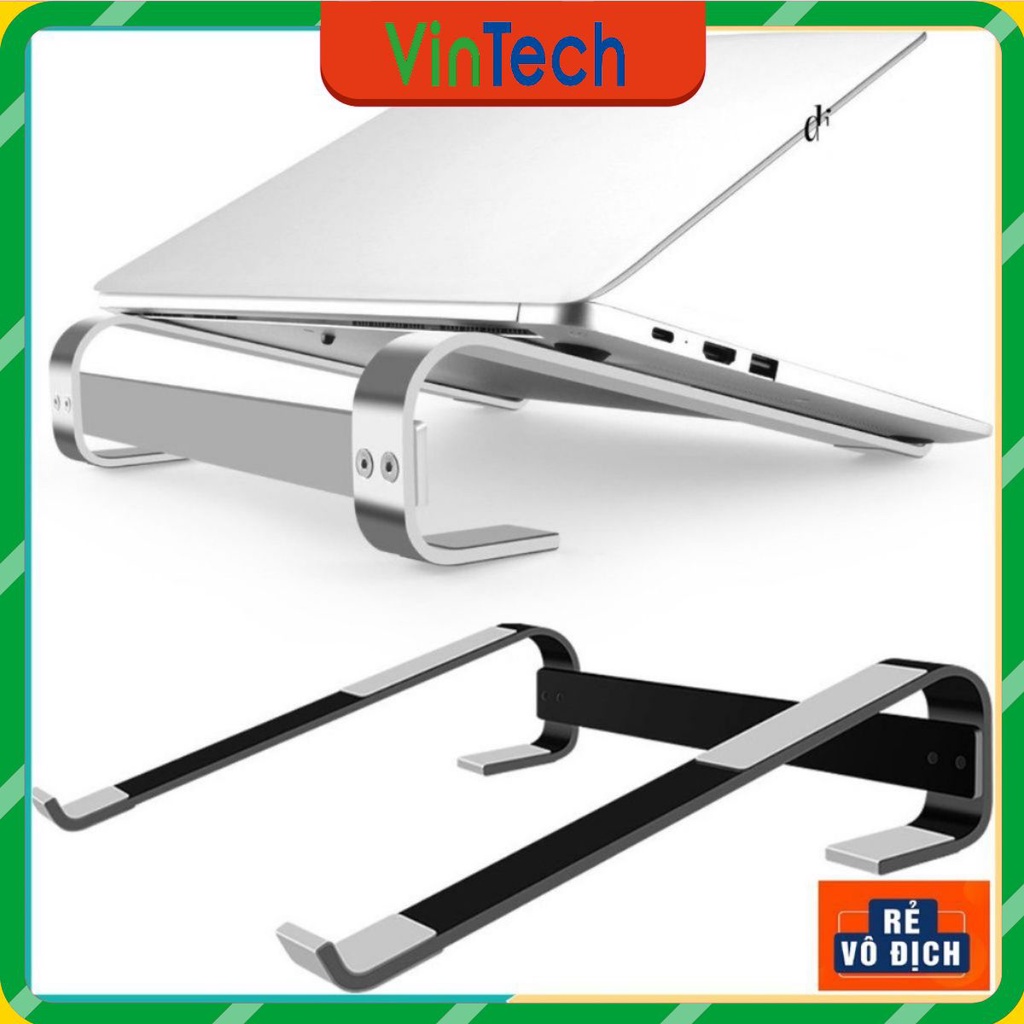 Kệ kê laptop, kệ tản nhiệt macbook bằng hợp kim nhôm cứng cáp, sang trọng cho các máy 11 inch - 16 inch.