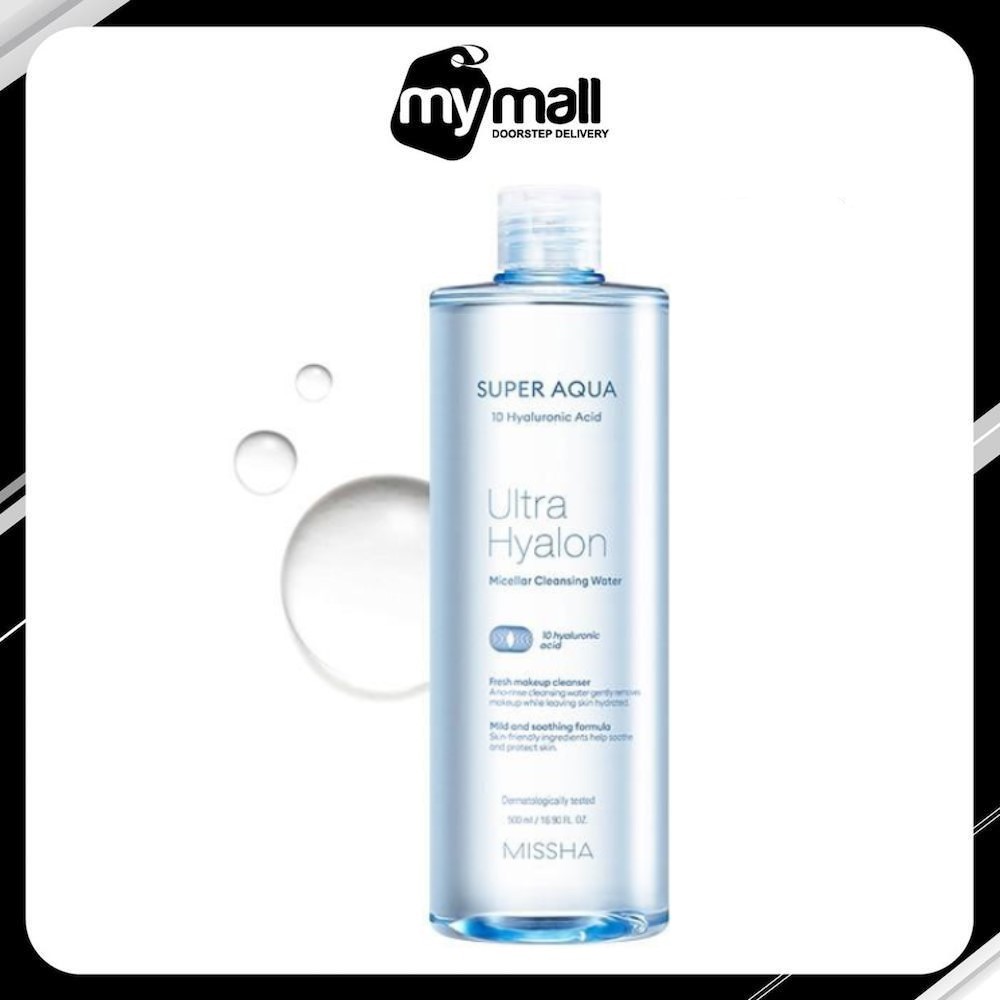 Nước Tẩy Trang Dịu Nhẹ và Làm Mềm Da Missha Super Aqua Ultra Hyalron Micellar Cleansing Water 500ml