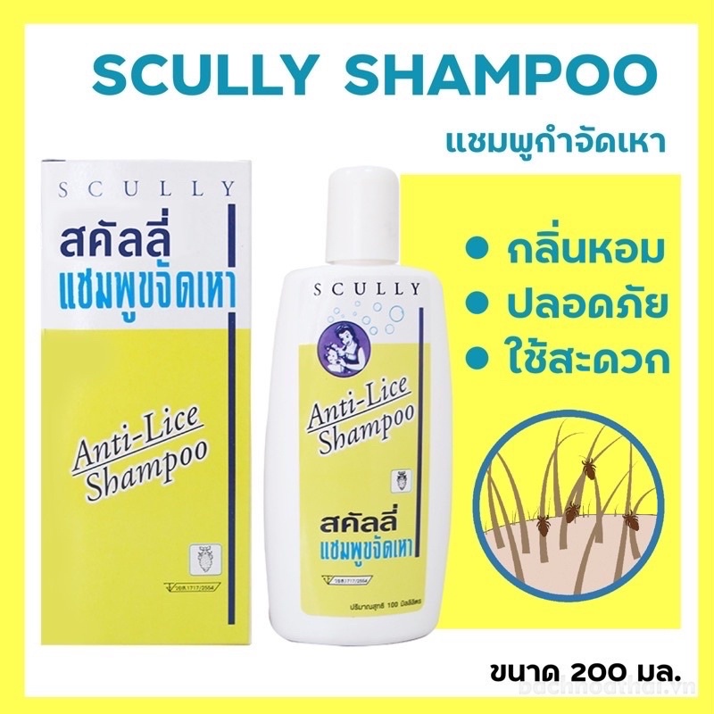 Dầu gội đầu SCULLY Anti Lice Shampoo Thailand Chai 100 ml