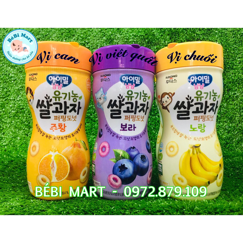Bánh ăn dặm gạo hữu cơ Ildong Hàn Quốc (cho bé 6m+) DATE 01/2022