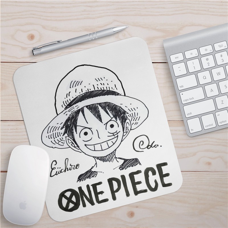 Miếng Lót Chuột Tùy Chỉnh Tiện Dụng☆Tấm Lót Chuột 3mm Họa Tiết Hoạt Hình One Piece Luffy Sauron Sanji Nami Chopper