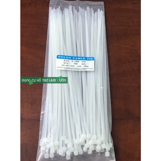 Dây rút nhựa dẻo kích thước 15cm gói 80 sợi