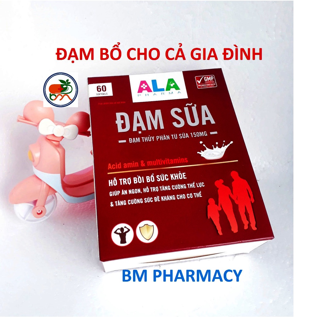 Viên ĐẠM SỮA ALA, giúp tăng cường sức đề kháng, giúp ăn ngon và nâng cao sức khỏe