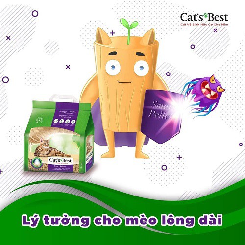 [CHÍNH HÃNG] LÓT Ổ VỆ SINH CAT'S BEST CHO MÈO - SMART PELLET - GÓI 10L~5KG