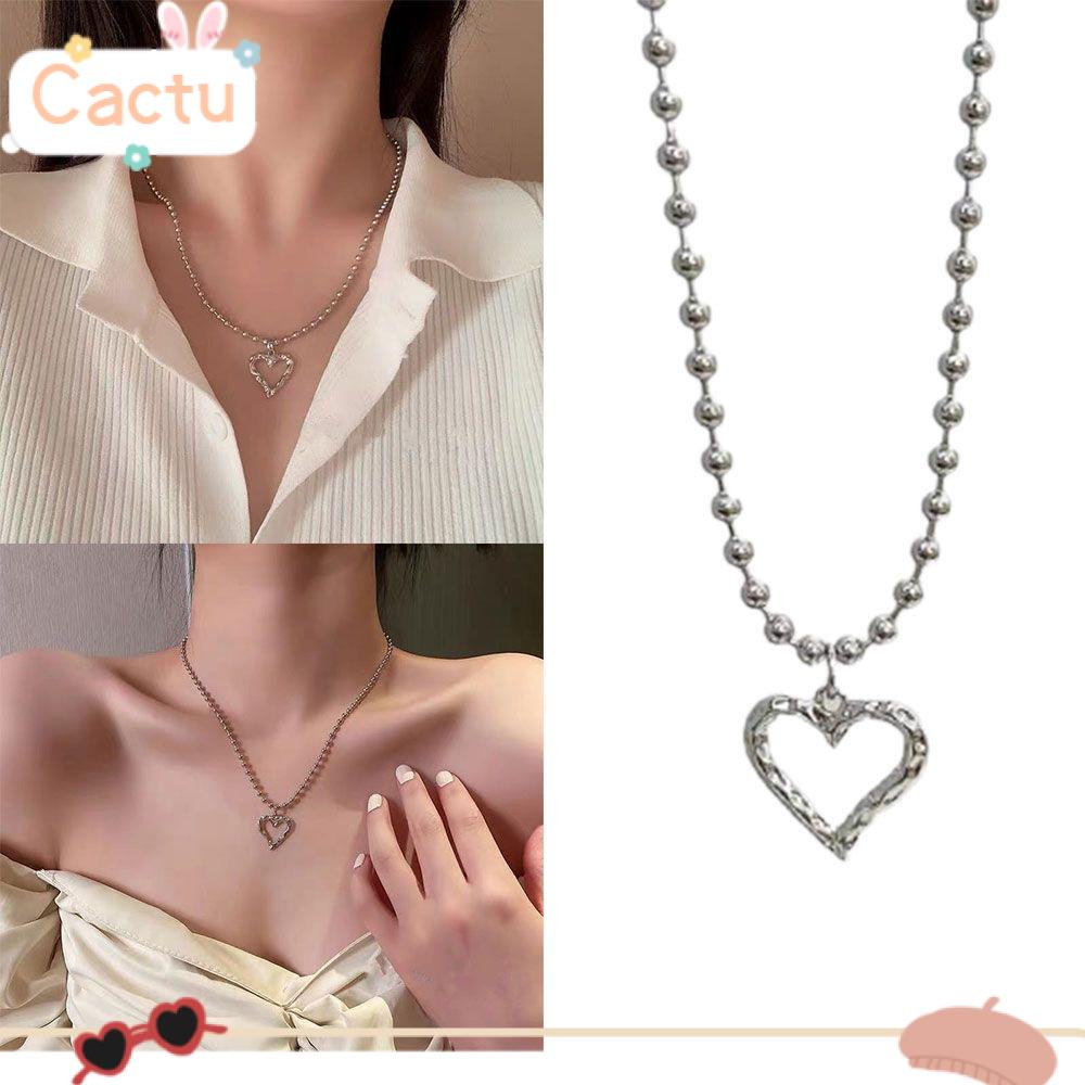 Vòng cổ Kim Loại Mặt Hình Trái Tim Phong Cách Vintage Thời Trang