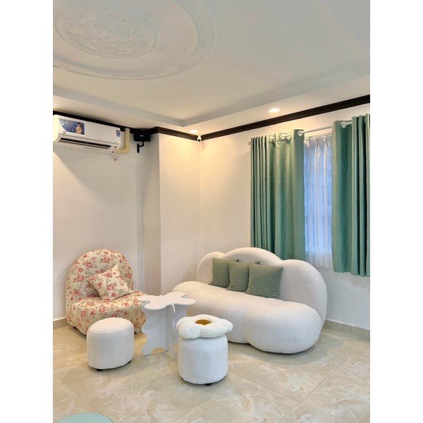 Ghế Sofa Decoe ⚡ SIÊU KHUYẾN MÃI ⚡ Sofa Hình Đám Mây Vải Nỉ Lông Cừu Cực Xinh