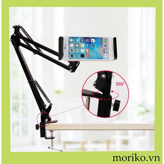 Giá kẹp điện thoại, ipad thông minh, kẹp đầu giường, bàn có khớp xoay gấp mở tùy ý tiện lợi - GD165 | BigBuy360 - bigbuy360.vn
