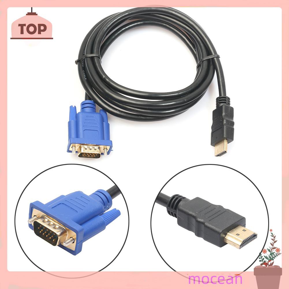 Dây Cáp Chuyển Đổi Hdmi-Compatible Sang Vga Hd 15pin 1080p 6ft