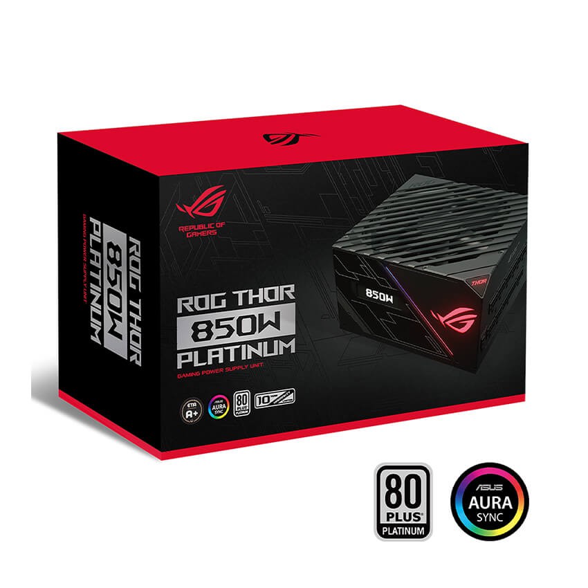 NGUỒN ASUS ROG-THOR-850P 850W PLATINUM - Intel Specification ATX12V