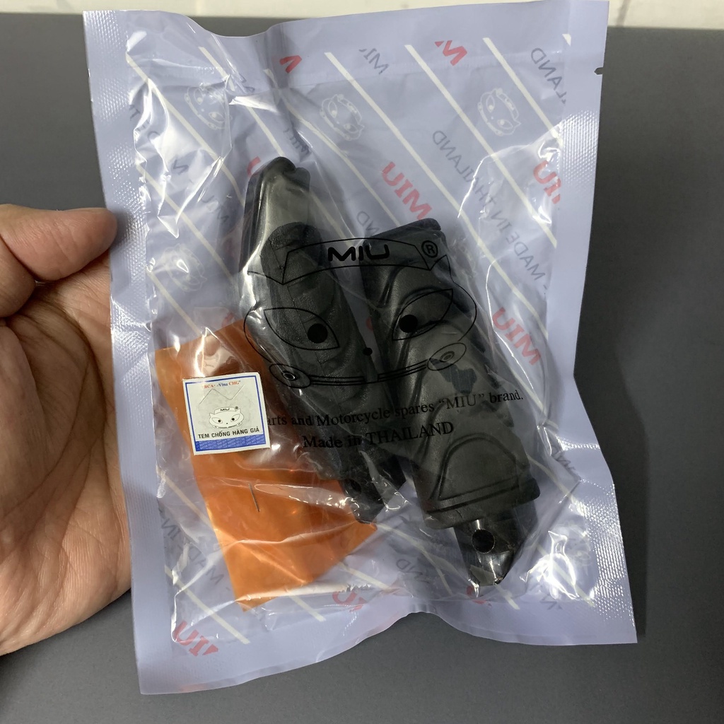Cao su gác chân TRƯỚC/ SAU HONDA WAVE S110, chính hãng MIU, hàng Thái Lan nhập khẩu 100% - cam kết chất lượng