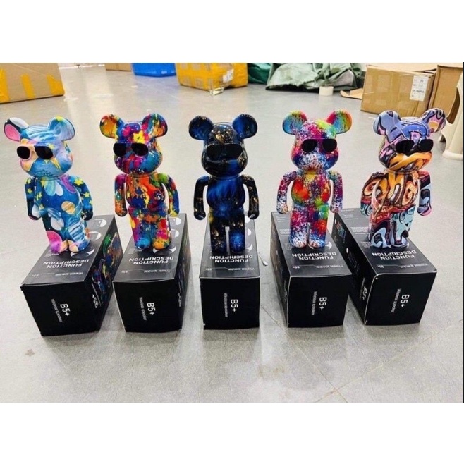 Loa Bluetooth B5+ Bearbrick Kaws B5 Plus Hình Gấu, Âm Thanh Sống Động, Nghe Nhạc Cực Hay,Bảo Hành 12 Tháng