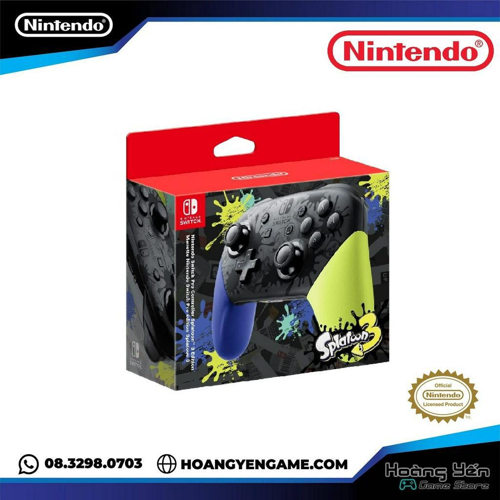Tay Pro Controller Splatoon Edition Chính Hãng Nintendo - New