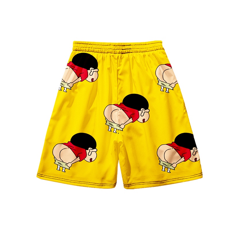 Quần Short Nam In Hình Cậu Bé Bút Chì Shin-Chan Phong Cách Mới