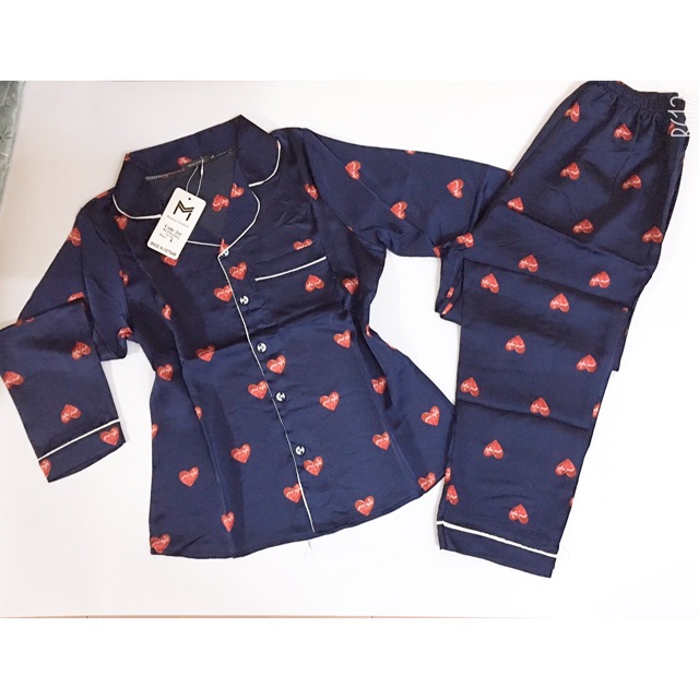 Bộ Pijama lụa Hàn Quốc mềm mịn ( ảnh thật)
