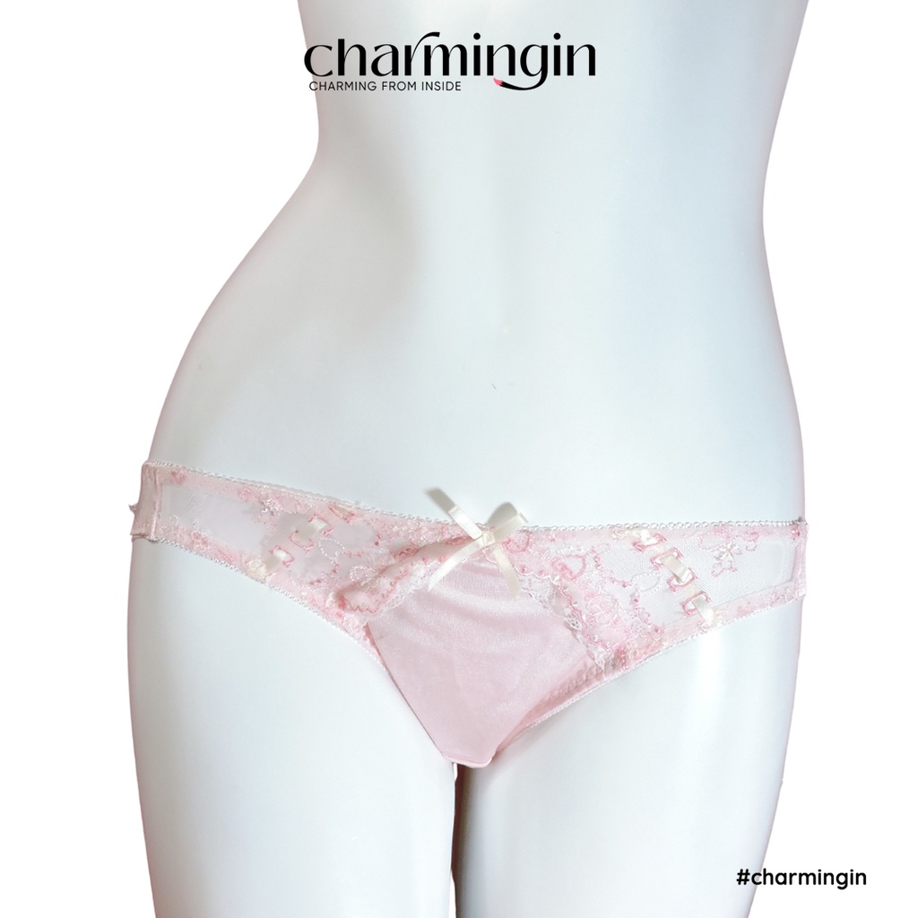 Quần lót dệt kim siêu mịn ren ruy băng dễ thương size M, L, 3L - QLDK0116