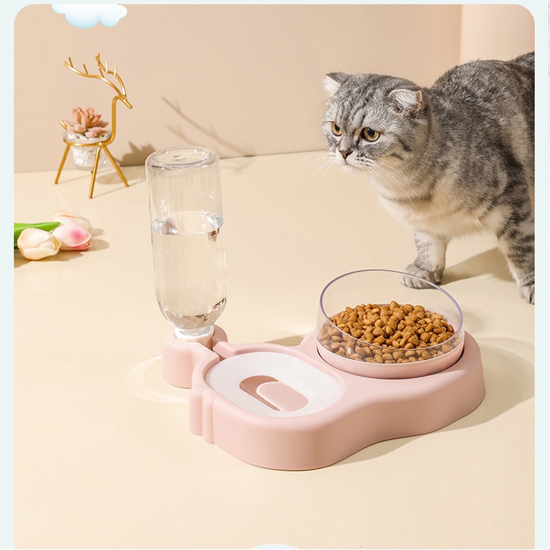 Bát chén ăn cho chó mèo TỰ ĐỘNG bơm nước Diniopet thiết kế dễ thương