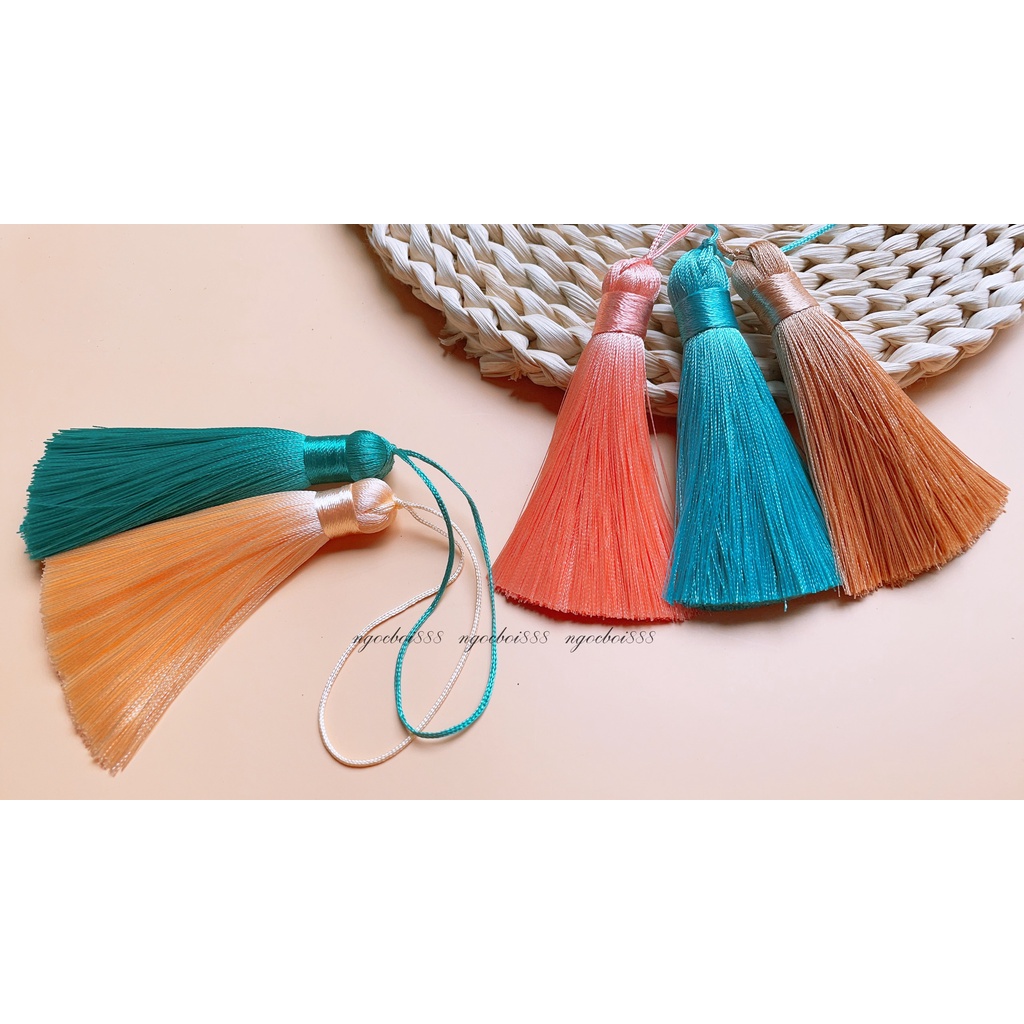 Tua Rua Béo 8cm Sợi Mảnh Trang Trí Quạt, Làm Đồ Handmade Nhiều Màu