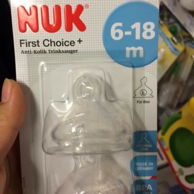 Núm ti bình sữa NUK Đức