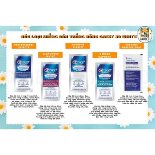 Miếng dán răng Crest 3D Whitestrips