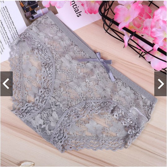 QUẦN LÓT REN COTTON ĐÍNH NƠ HOA NHÍ SEXY THOÁNG MÁI THOẢI MÁI | BigBuy360 - bigbuy360.vn