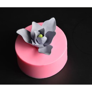 Khuôn rau câu 4D silicone Hoa lan cao to (Kích thước 9,5cm)