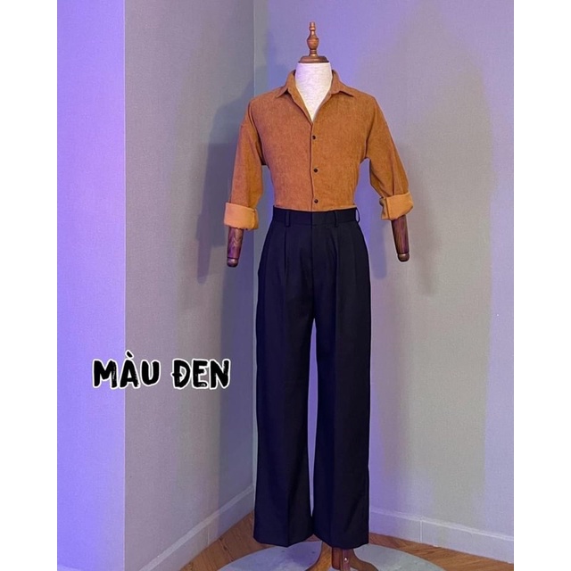 Quần âu Flo Menswear V1 ống suông vải kate mịn, thoáng mát không xù lông