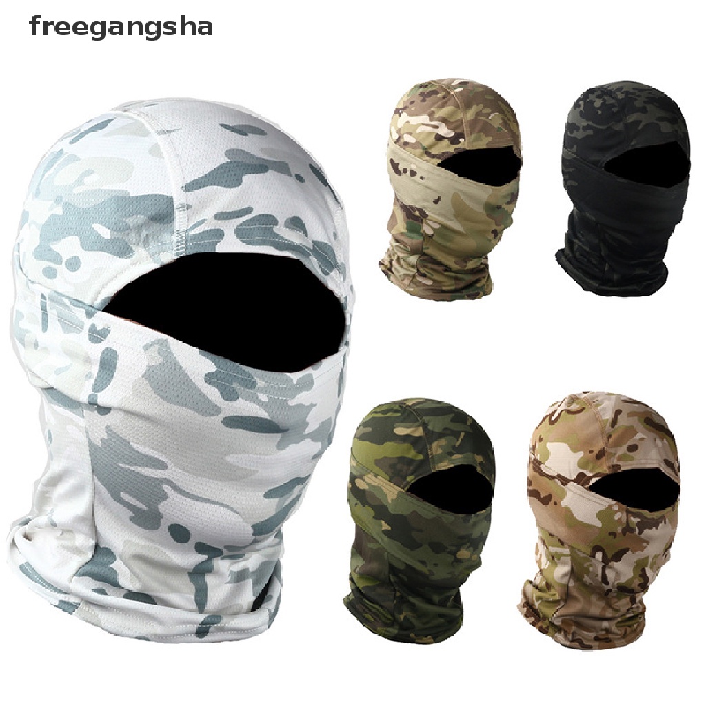[FREG] Camouflage Balaclava Full Face Wargame Cycling Helmet Liner Tactical Airsoft Cap FDH