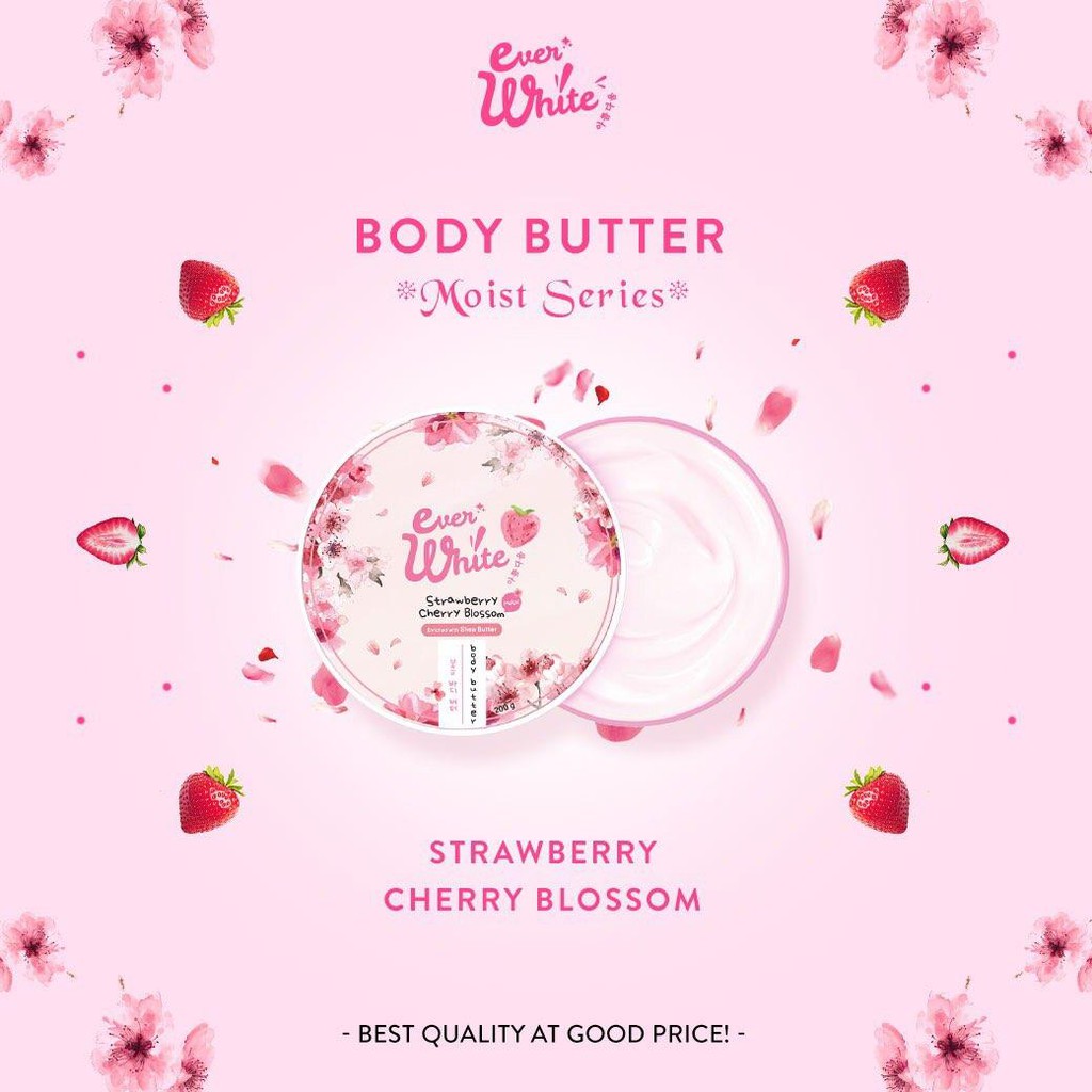 Everwhite Body Butter Strawberry Cherry Blossom