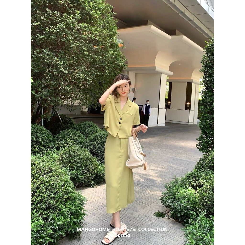 Set Áo sơ mi kiểu và chân váy công sở cho các nàng thanh lịch, áo sơ mi cho nàng bigsize