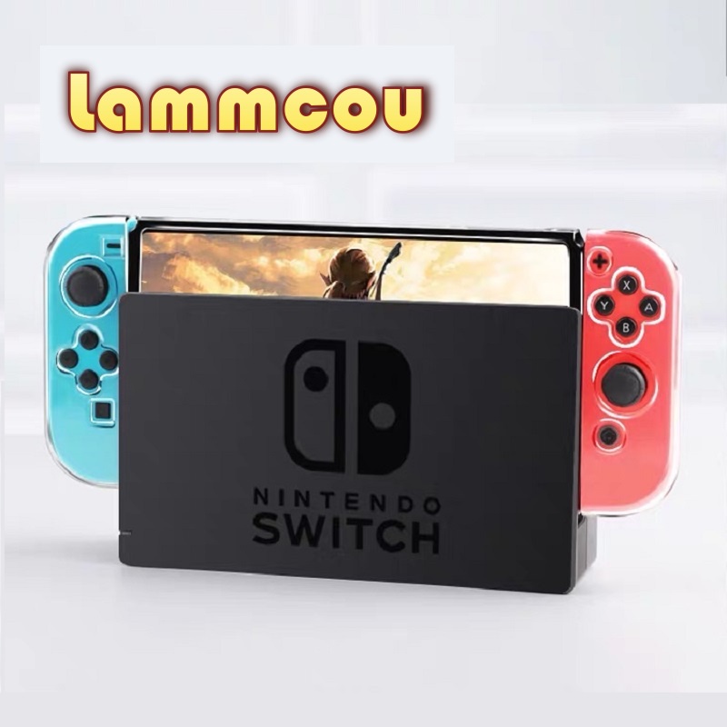 Vỏ bọc bảo vệ máy chơi game LAMMCOU thiết kế trong suốt cứng thích hợp cho Nintendo Switch