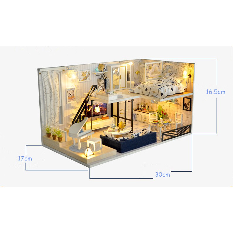 Mô Hình Nhà Búp Bê DIY - Ngôi Nhà Light Shadow Of Time