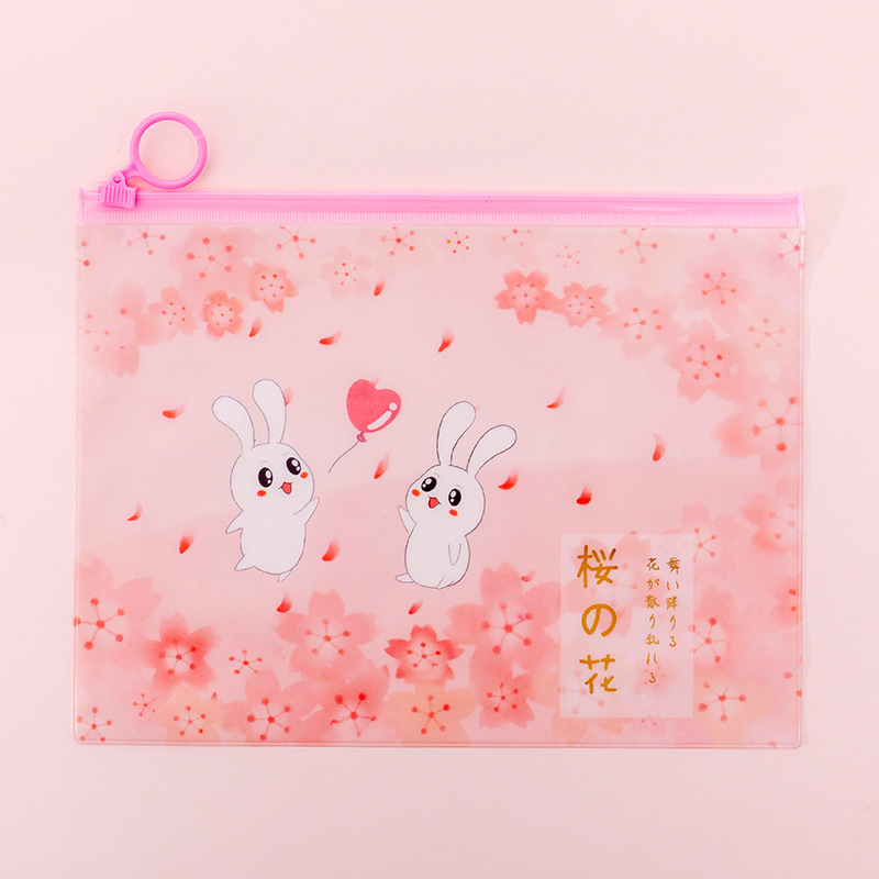 1 Túi Đựng Bút Hình Thỏ Hồng Xinh Xắn