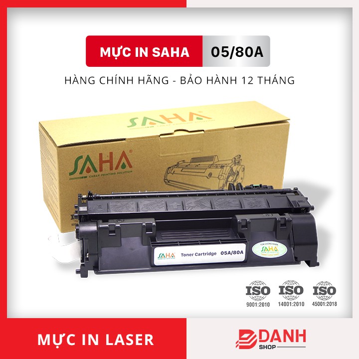 Hộp mực SAHA 05A/80A - HP LaserJet P 2035, 2055/M401, M425 - Canon LBP 6300, 6400, 6550, 6650, 6680 / MF 5840, 5870...