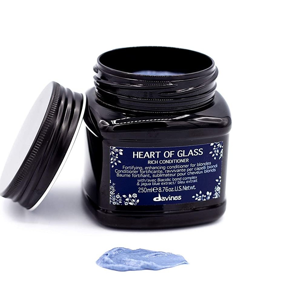 Dầu xả tăng cường dành cho tóc sáng màu Heart Of Glass Rich Conditioner Davines 250ml