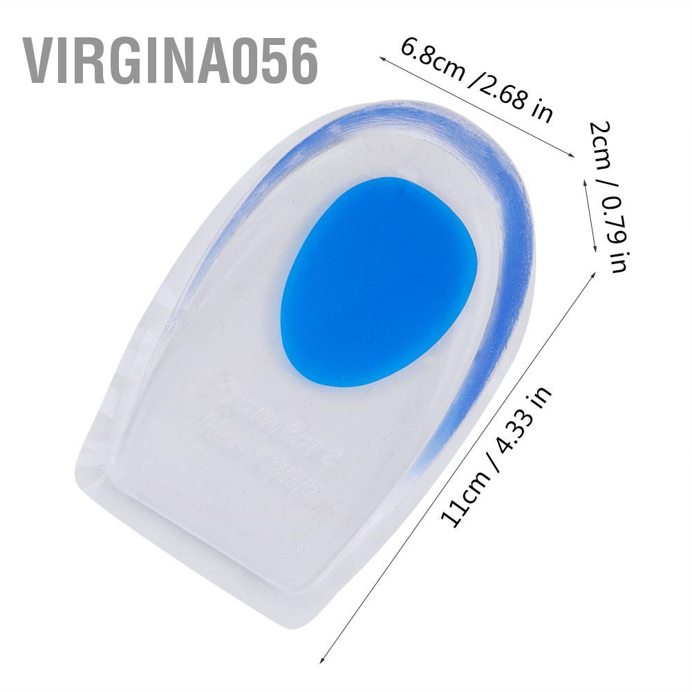 Virgina056 2 Pairs Height Increase Insoles Invisible Lift Shoes Insert for Men &amp; Women