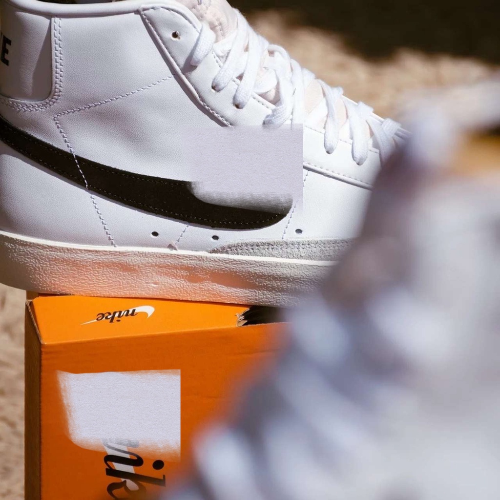 Giày NK Blazer Chính Hãng, NK Mid Blazer Vintage 77 Auth- Giày Thể Thao Cổ Cao Dáng Classic- The Bang Sneaker