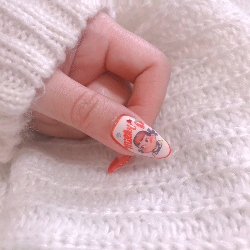 [Hàng mới về] Sticker dán móng trang trí nghệ thuật thủ công họa tiết hoạt hình dễ thương 3D đa dạng nhiều kiểu tùy chọn