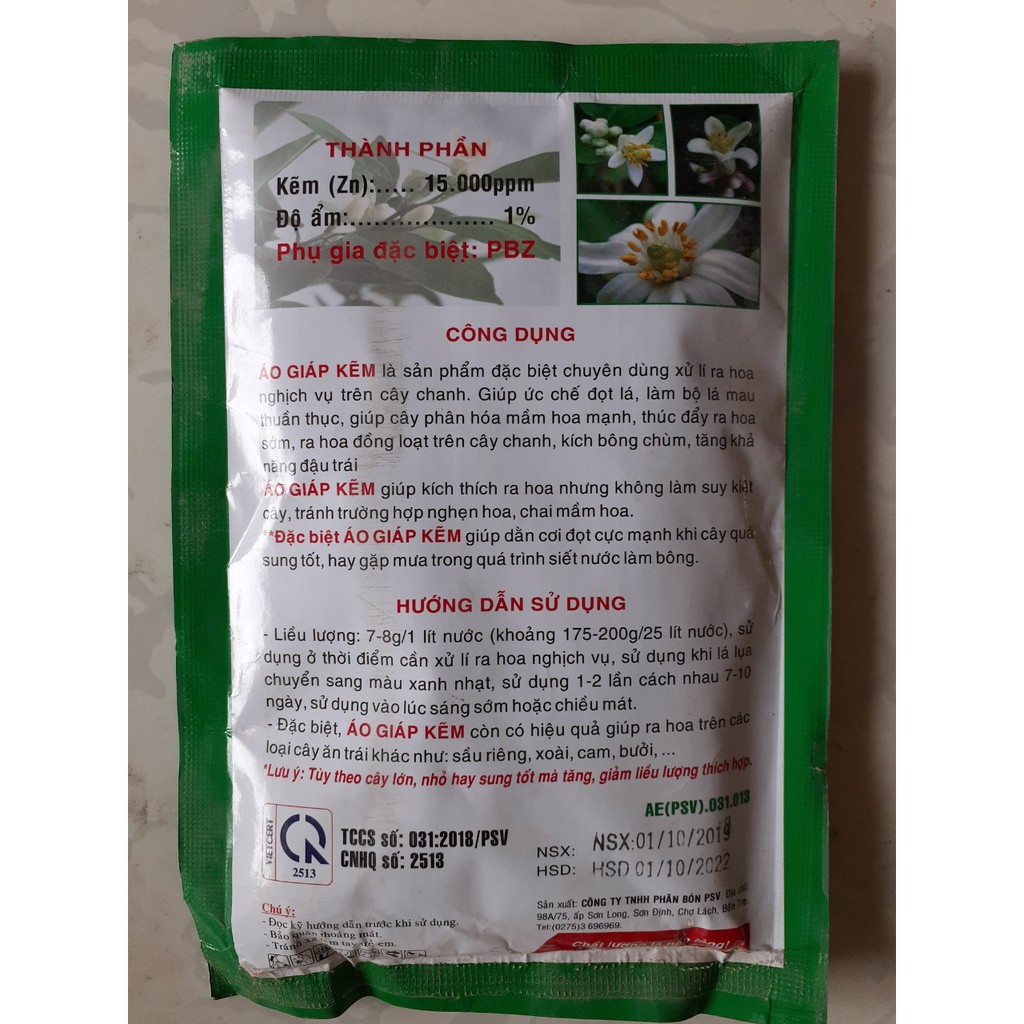 Phân bón vi lượng RA HOA CHANH NGHỊCH VỤ - Chuyên dùng cho cây có múi - Gói 200g