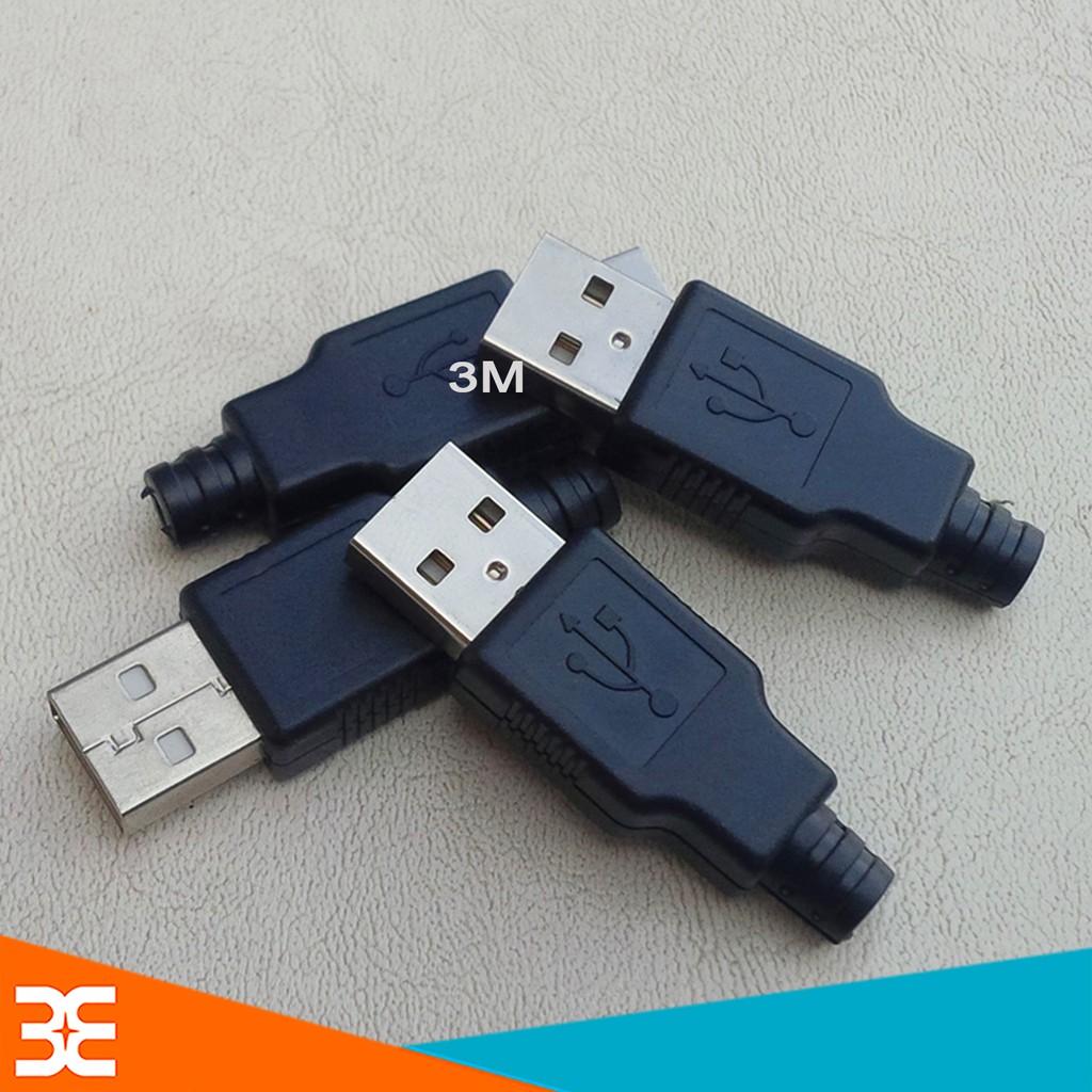 Đầu Jack Cổng USB A Đực 4P + Vỏ | WebRaoVat - webraovat.net.vn