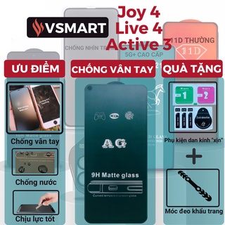 Kính cường lực Chống vân tay Vsmart Live 4 / Joy 4 / Active 3 Full màn hình – Chống bám vân tay và mồ hôi hiệu quả