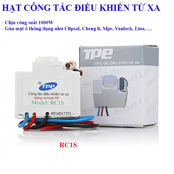 Hạt công tắc điều khiển từ xa TPE RC1S - RC1P