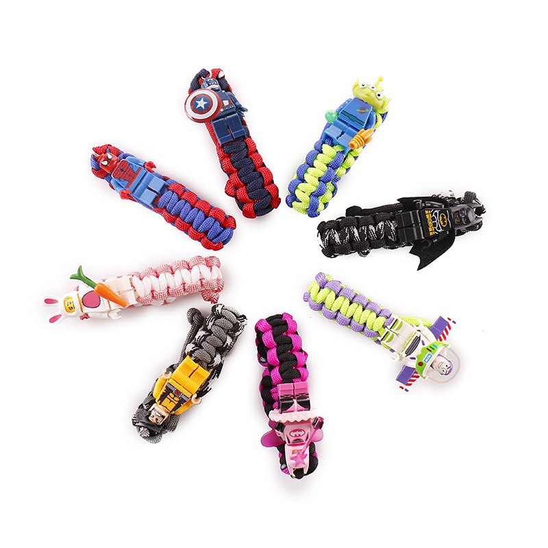 Vòng tay paracord lego nhân vật hoạt hình V8